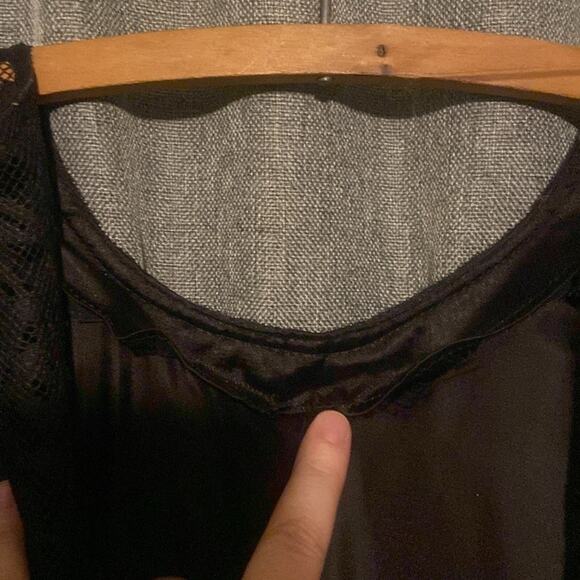 GUNNE SAX by JESSICA MCCLINTOCK Vintage Black Lace Dress Size Small - Picture 13 of 13